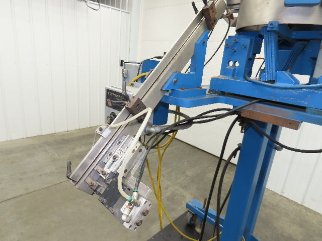 Mid West Vibratory Screw Feeder Bowl 15" Hopper 24x24" Hopper Foot Pedal Control