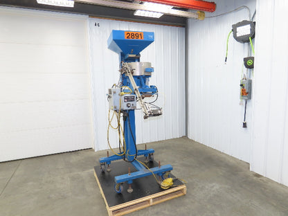 Mid West Vibratory Screw Feeder Bowl 15" Hopper 24x24" Hopper Foot Pedal Control