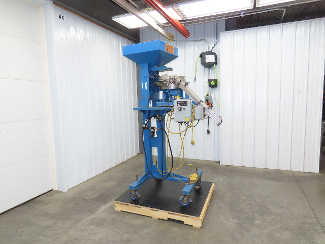 Mid West Vibratory Screw Feeder Bowl 15" Hopper 24x24" Hopper Foot Pedal Control