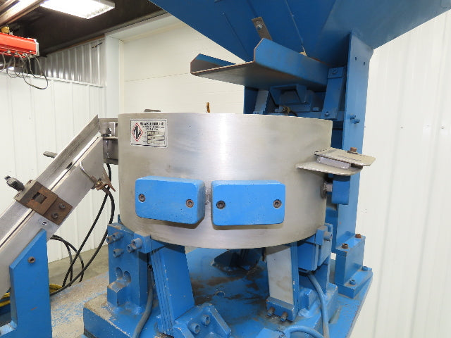 Mid West Vibratory Screw Feeder Bowl 15" Hopper 24x24" Hopper Foot Pedal Control