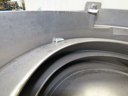 Mid West Vibratory Screw Feeder Bowl 15" Hopper 24x24" Hopper Foot Pedal Control