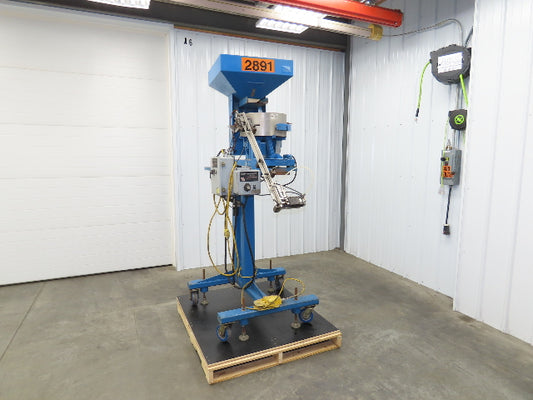 Mid West Vibratory Screw Feeder Bowl 15" Hopper 24x24" Hopper Foot Pedal Control