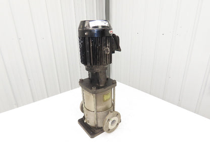 Ebara 40VDP261.5 Vertical Coolant Pump 100L/min 1.5kw 460V 1.5"Flanged Stainless