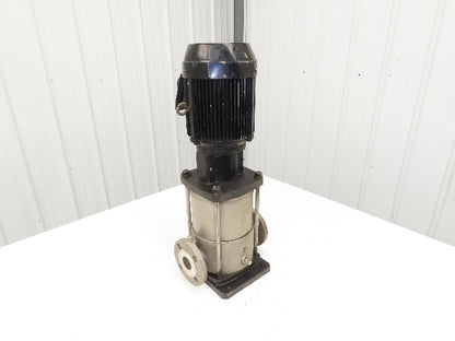 Ebara 40VDP261.5 Vertical Coolant Pump 100L/min 1.5kw 460V 1.5"Flanged Stainless