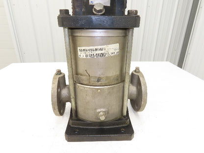 Ebara 40VDP261.5 Vertical Coolant Pump 100L/min 1.5kw 460V 1.5"Flanged Stainless