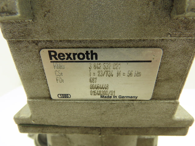 Lenze Rexroth Gearmotor Speed Reducer 23:1 Ratio .45kW 480V 74RPM 1" Hex Shaft