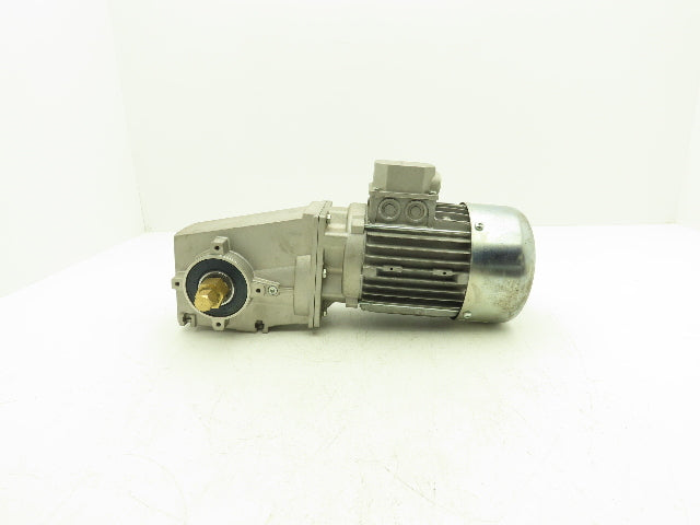 Lenze Rexroth Gearmotor Speed Reducer 23:1 Ratio .45kW 480V 74RPM 1" Hex Shaft