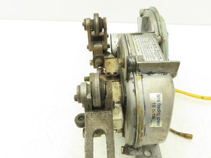 Yaskawa Electric PMEE-12CBB Welder Wire Motor Feeder 24V Size 1.0 Rollers *READ*