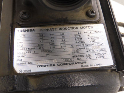 Ebara 40VTP3/16 62.2C Multi-Stage Immersion Coolant Pump 270L/min 2.2kw 460V 3PH