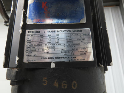 Ebara 40VTP4/20 63.7C Multi-Stage Immersion Coolant Pump 200L/min 3.7kw 460V 3PH