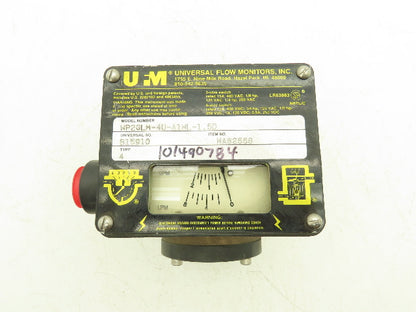 UFM WP2GLM-4U-A1WL-1.5D Flow Meter Monitor 1/2" NPT Port 2 GPM 3 Wire Switch