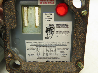 Allen Bradley 836T-T252JX121X15 Series A Pressure Control 3-15 PSI Differential