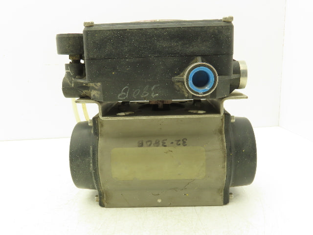 VRC 3/4" Pneumatic Double Acting Valve 1/4 Turn Actuator with Positioner