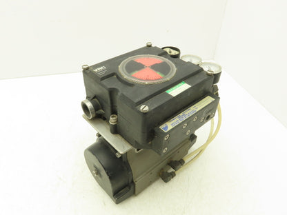 VRC 3/4" Pneumatic Double Acting Valve 1/4 Turn Actuator with Positioner