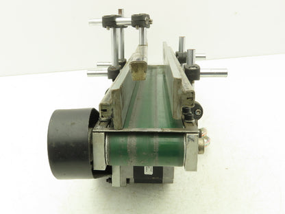 75mm 3"W Small Belt Conveyor 505mm 20"L Aluminum Frame Belt Drive Stepper Motor