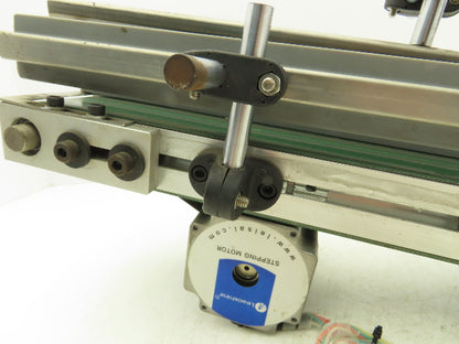 75mm 3"W Small Belt Conveyor 505mm 20"L Aluminum Frame Belt Drive Stepper Motor