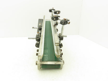75mm 3"W Small Belt Conveyor 505mm 20"L Aluminum Frame Belt Drive Stepper Motor