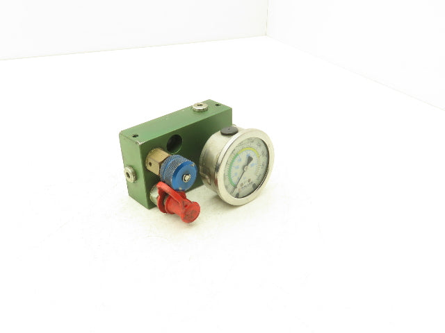 Kaller CP-100 Gas Pressure Regulator Panel With 5000 PSI Gauge & Manifold