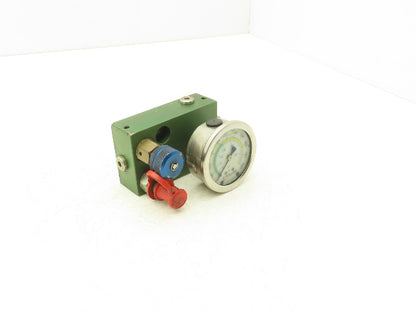 Kaller CP-100 Gas Pressure Regulator Panel With 5000 PSI Gauge & Manifold