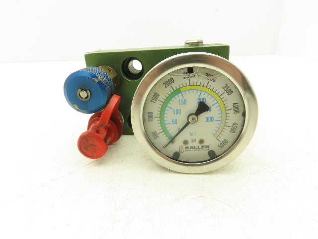 Kaller CP-100 Gas Pressure Regulator Panel With 5000 PSI Gauge & Manifold