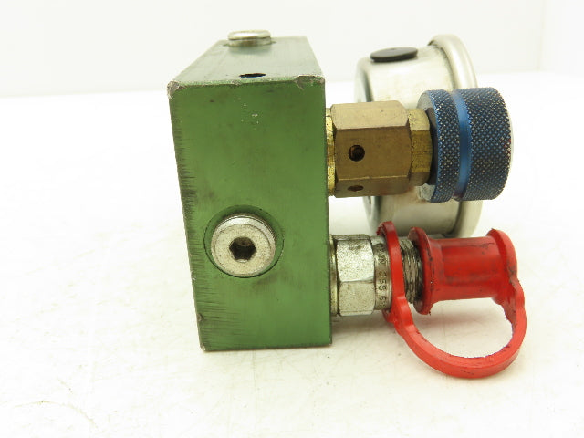 Kaller CP-100 Gas Pressure Regulator Panel With 5000 PSI Gauge & Manifold