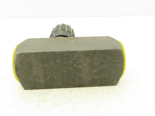 Flutec DRV-20-01.1/12 Hydraulic Flow Control Needle Valve 1-1/4 NPT 5000 PSI