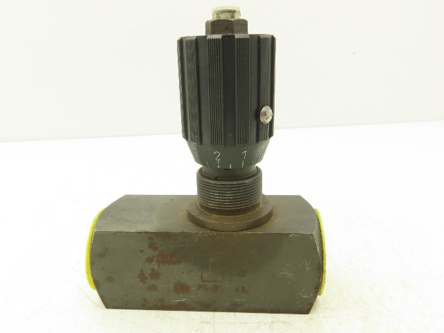 Flutec DRV-20-01.1/12 Hydraulic Flow Control Needle Valve 1-1/4 NPT 5000 PSI