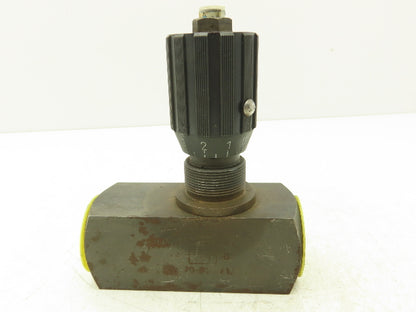 Flutec DRV-20-01.1/12 Hydraulic Flow Control Needle Valve 1-1/4 NPT 5000 PSI