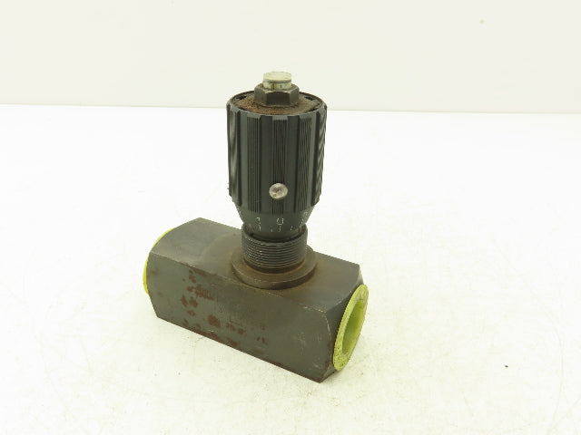 Flutec DRV-20-01.1/12 Hydraulic Flow Control Needle Valve 1-1/4 NPT 5000 PSI