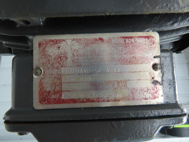 Gusher 11019AVD-SE-A-11 7800 Vertical Centrifugal Immersion Pump 2x1.5" 5Hp 460V