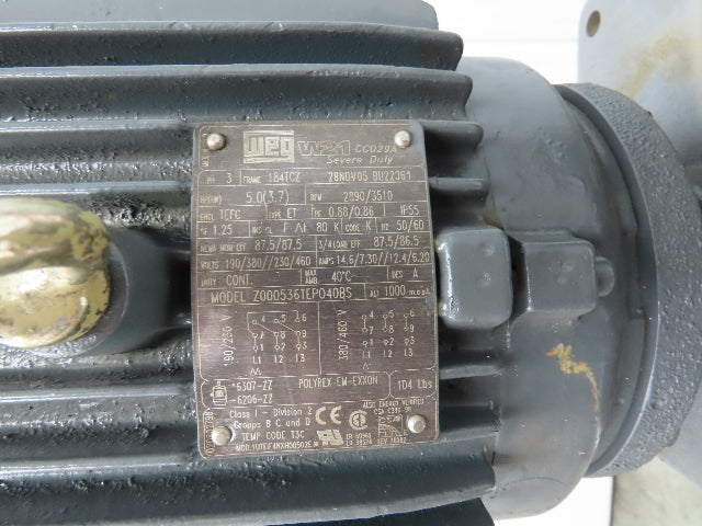 Gusher 11019AVD-SE-A-11 7800 Vertical Centrifugal Immersion Pump 2x1.5" 5Hp 460V