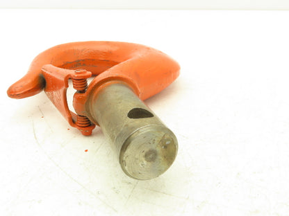 CM Lodestar 2 Ton Chain Hoist Upper Hook Plain Shank w/Latch No 7 Orange