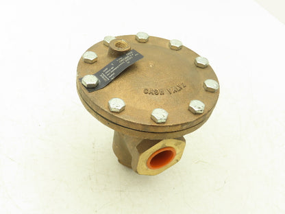 Cash Valve D53 Valve Brass 1" NPT Pilot Operated Max Working Press 250PSI N/O