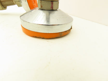 Rubber Machine Leveling Feet M20-2.5x 120mm Thread 80mm Foot Adjustable Set of 8