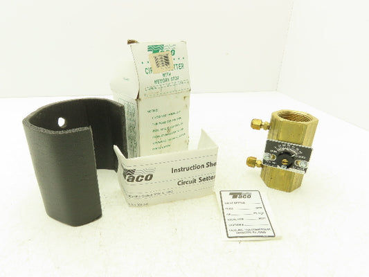 Taco CS125-T4 Circuit Setter Ball Valve 250 PSI 1-1/4" NPT W/Memory Stop