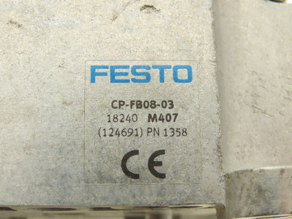 Festo CP-FB08-03 Control Block Assembly Node Module 24VDC IFB8-03 18738