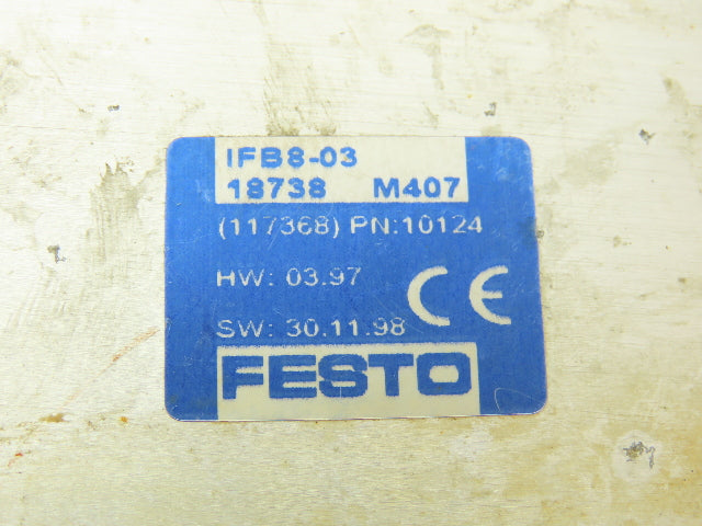 Festo CP-FB08-03 Control Block Assembly Node Module 24VDC IFB8-03 18738