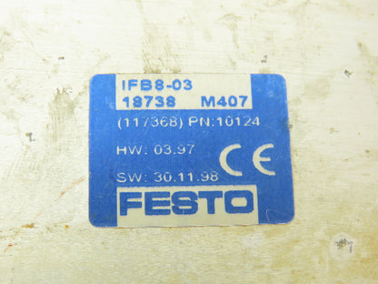 Festo CP-FB08-03 Control Block Assembly Node Module 24VDC IFB8-03 18738