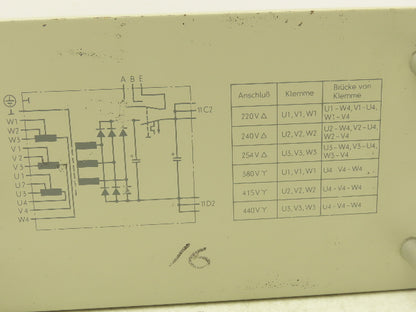 Siemens D220,380.G24/20WG Power Supply Module 20 Amps