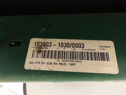 Dematic 42"x 28' Flat to Incline Belt Conveyor RH Center Drive 460V 95fpm 118"H