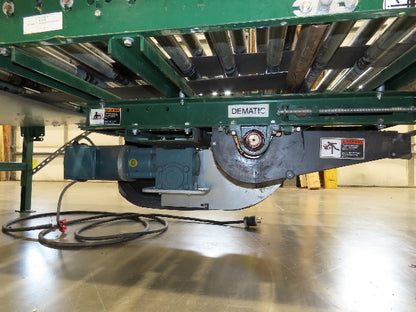 Dematic 42"x 72' Accumulating Roller Conveyor Belt Drive 40"BF 460V 180 FPM