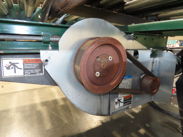 Dematic 42"x 72' Accumulating Roller Conveyor Belt Drive 40"BF 460V 180 FPM