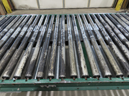 Dematic 42"x 72' Accumulating Roller Conveyor Belt Drive 40"BF 460V 180 FPM