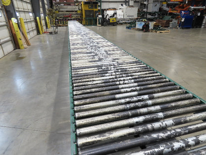Dematic 42"x 72' Accumulating Roller Conveyor Belt Drive 40"BF 460V 180 FPM
