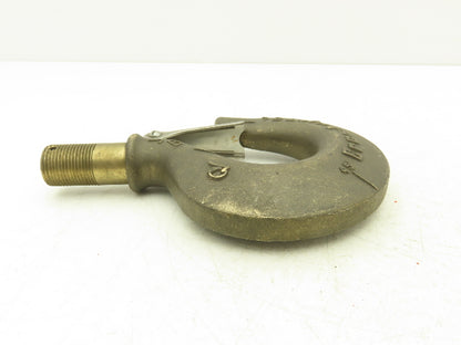 Crosby 319B JB 3.5 Ton Bronze Rigging Hoist Hook Threaded Shank w/Latch