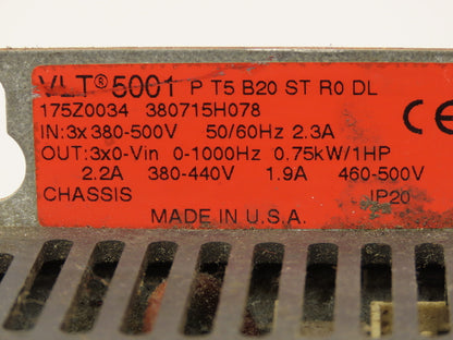 Danfoss VLT5001 Variable Speed Drive VFD 5Hp 380-500vac 3ph VLT 5000 Series