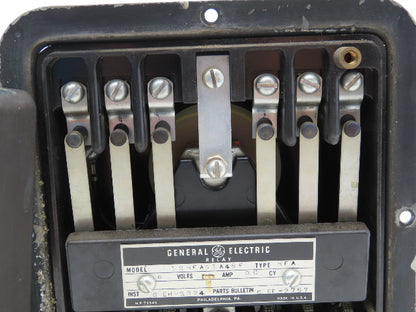 General Electric 12HFA51A48F Overcurrent Time Delay Relay 6 VDC Type HFA
