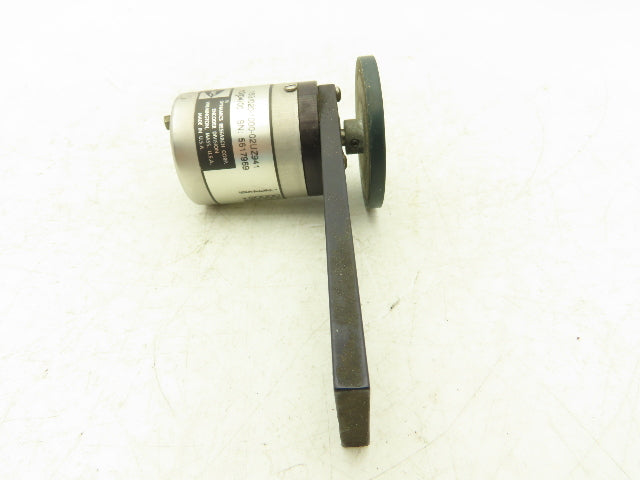 Dynamics Research Corp 153/020-1000-02UZ941 Rotary Encoder 1/4" Shaft W/Wheel
