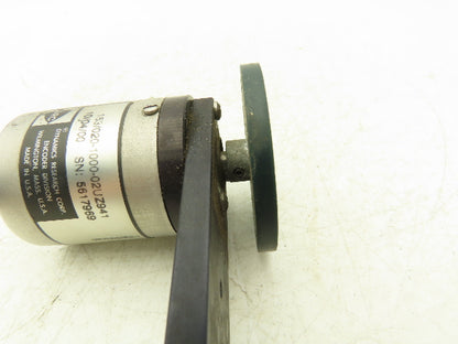 Dynamics Research Corp 153/020-1000-02UZ941 Rotary Encoder 1/4" Shaft W/Wheel