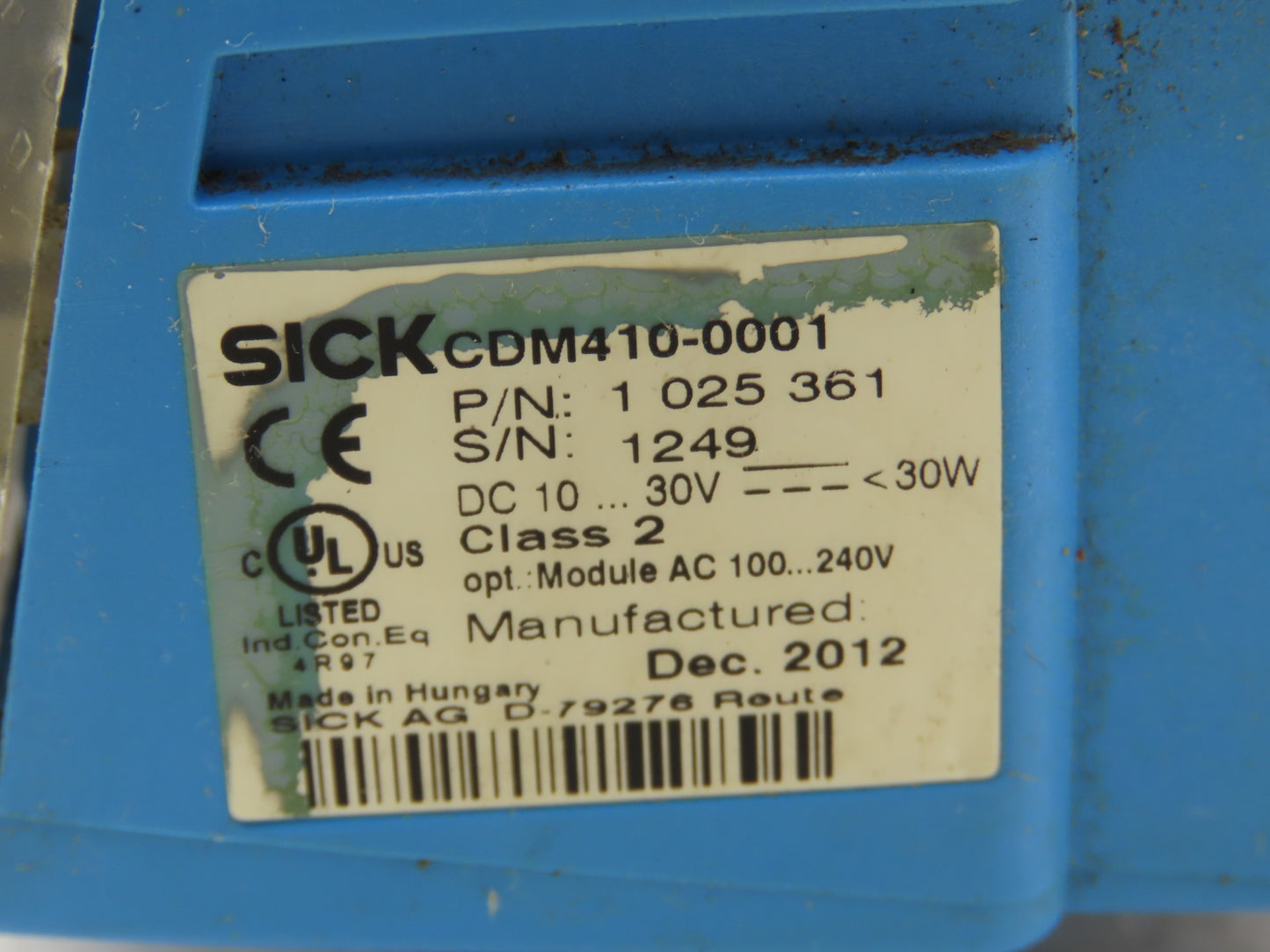 Sick 1 025 361 Barcode Scanner Controller Module CDM410-0001 Multi Sensor